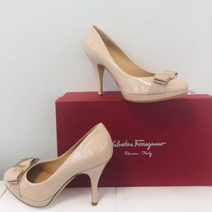 Salvatore Ferragamo Patent Tina pumps